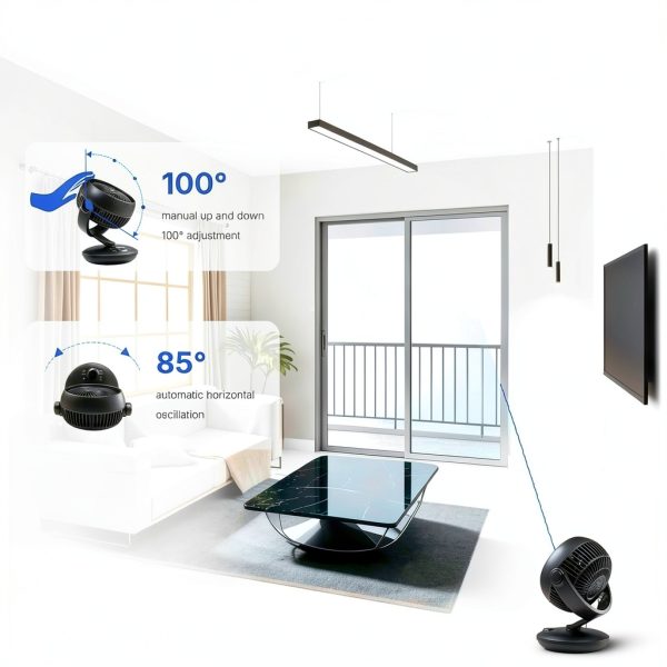 SIGBOT Table Fan Ultra Quiet Black Design-6