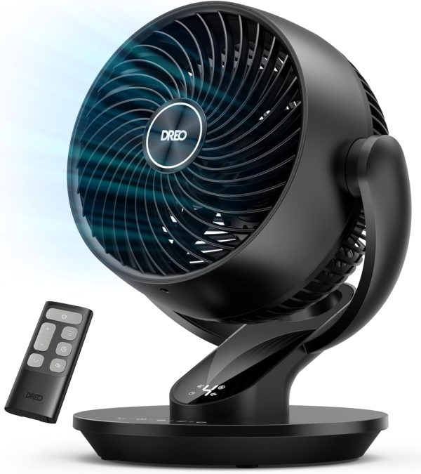 Dreo Table Fan with WingBoost Quiet Design for Bedroom and-0