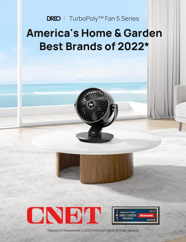 Dreo Table Fan with WingBoost Quiet Design for Bedroom and-1