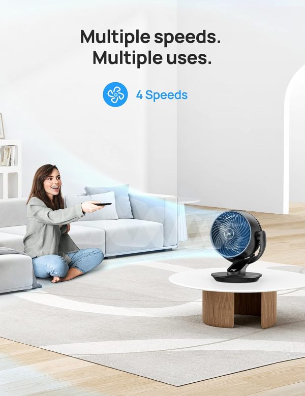 Dreo Table Fan with WingBoost Quiet Design for Bedroom and-3