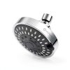 High Pressure Shower Head HOPOPRO 4" Chrome Fixed 5-Mode High Flow-2
