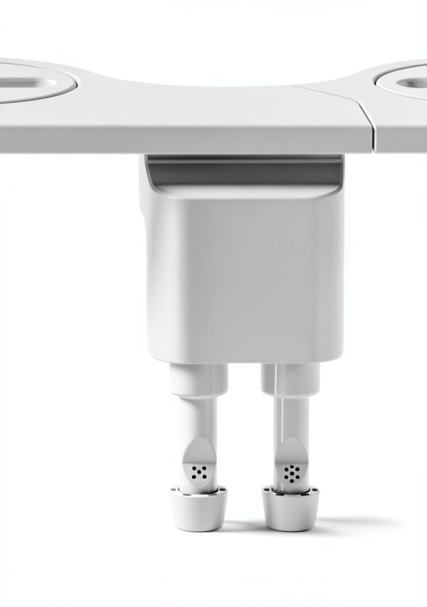 Ultra Slim Bidet Attachment POCALAND Retractable Dual Nozzles White-1