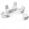 Ultra Slim Bidet Attachment POCALAND Retractable Dual Nozzles White-5