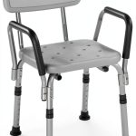 Shower Chair Drive Medical Height Bath Seat with Padded Arms White-0