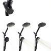 MakeFit Dual Filtered Rain Shower Head Combo Handheld Matte Black-4