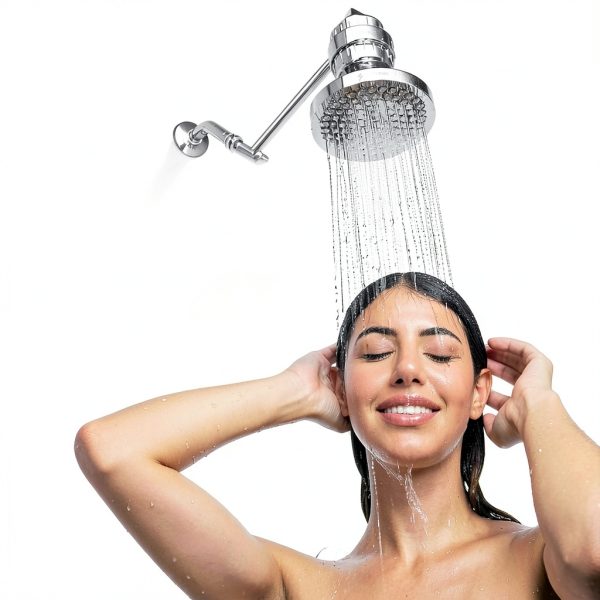 Shower Head SparkPod High Pressure Rain 6 Inch Round Polished Chrome-6