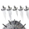 High Pressure Shower Head HOPOPRO 4" Chrome Fixed 5-Mode High Flow-1