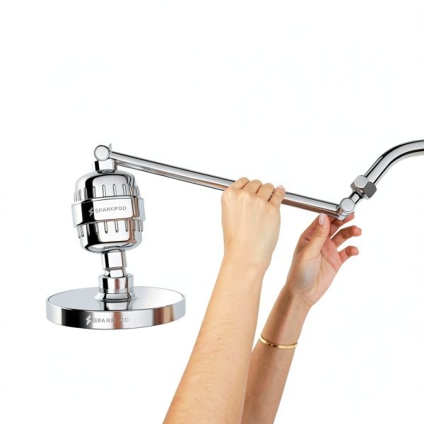 Shower Head SparkPod High Pressure Rain 6 Inch Round Polished Chrome-5
