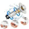 Bathroom Sink Drain Strainer Hibbent 3-in-1 Pop-Up Stopper Chrome-2